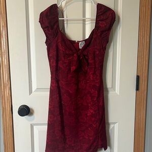 Francesca's Collections Ruby Red Mini Dress